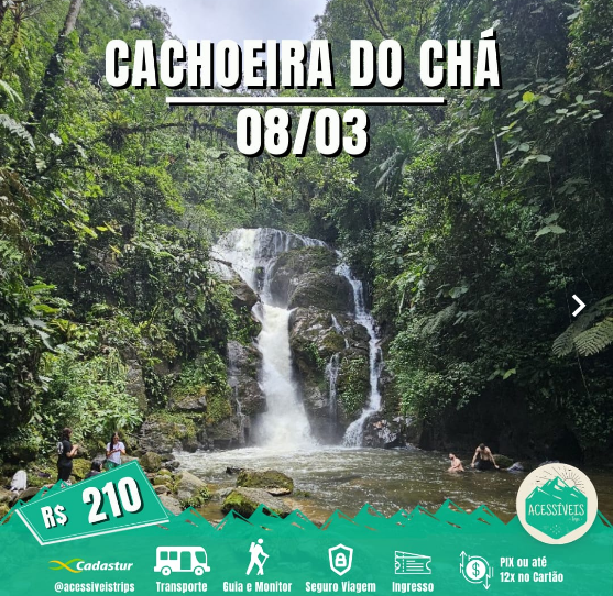 cachoeira do chÁ tapiraÍ